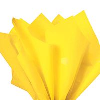 200 pc Mighty Gadget (R) Yellow Tissue Wrapping Paper - 15” x 20”