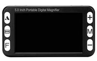 Portable Digital Magnifier, Electronic Reading Aid 5 Inch W/Foldable Handle for Low Vision Color Blindness 4X-32X Times Zoom 19 Color Modes USB&TV