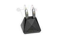 Hearing Assist Recharge | Rechargeable BTE Air Conduction Hearing Aid (Both Ears) | FDA Registered with Charging Case | TV Offer with Free Technical Support | Gray
