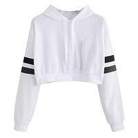Mlide Hot Sale Sweatshirt, Womens Casual Solid Long Sleeve Hoodie Sweatshirt Hooded Pullover Tops Blouse