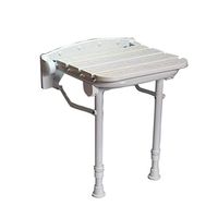 FEI-Stools Shower stools,Foldable Anti-Slip Wooden Wall Shower Stools Seat,Adjustable Change Shoes Stool for Elderly/Disabled （Max 250 kg）