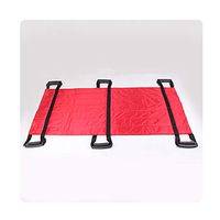 Positioning Bed Pad with Handles-Patient Lift Transfer Board Belt Slide Turnner-Bed Assistance Devices for Lifting Turning,Red