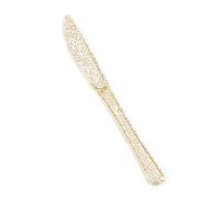 100 Pcs Disposable Plastic Knives (Gloden)