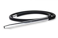 Lit Hookah High Grade Black Silicone Hose with Aluminum Handle