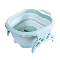 ZHMEZH Foot Tub Portable Foldable Feet Relax Spa Massage Heightening Footbath Folding Barrel Outdoors Camping