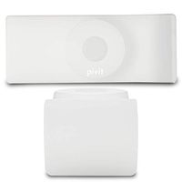 Pivit Walker Ski Glides | White | Pack of 2 | Handy Coasters Slide Easily and Smoothly Over Most Surfaces | Compatible With All 1" Walker Feet | Easy Senior Use Plus Last Much Longer Than Tennis Balls