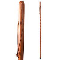 Brazos 55" Handcrafted Twisted Aromatic Cedar Wood Walking Stick for Men and Women, Made in the USA