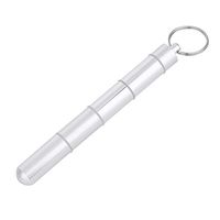 Drug Holder, Aluminum Alloy Waterproof Pill Key Chain Container with Key Ring for Outdoor Activities Daily Use(5 Cases)