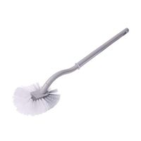 Cicitop Thickened Plastic Toilet Brush Portable Toilet Cleaning Brush Bathroom Cleaning Brush with Long Curved Handle