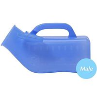 WLDQ Male Urinal - Incontinence Pee Bottle for Hospital/Home/Camping & Travel - Men's Potty with Lid - 1000ML 2 Pack