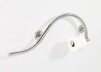 Lifeline Bathroom Grab Bar with Toilet Paper Holder - Luna Design | Left Hand | Polished Chrome