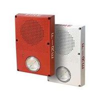 Outdoor Speaker Strobe, Marked Fire, White