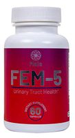 Fem-5 Urinary Tract Health - Fast-Acting, Cleanse & Flush The Bladder with Immune Support, Cranberry & Olive Leaf Extract, Natural UTI Urinary Pain Relief Products That Really Work - 60 Veg Capsules