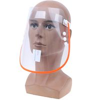 MENGXIANG 2 Pack Face Protective Visor Eyewear Protective Safety Glasses Lightweight Plastic Adjustable Transparent Face Shield to Prevent Saliva, Droplet,Pollen and Dust