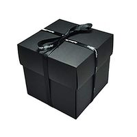 Gsdviyh36 Explosion Box DIY Handmade Photo Album Romantic Boyfriend Girlfriend Love Gift, a Surprise for Your Lover, a Moving Moment for You Black