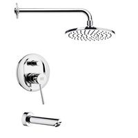 Remer TSF2151-CR TSF2151 Peleo Sleek Tub and Shower Faucet, Polished Chrome