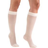 Truform Sheer Compression Stockings, 15-20 mmHg, Women's Knee high Length, 20 Denier, Ivory, 3X-Large