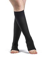 SIGVARIS Men’s & Women’s Essential Opaque 860 Open Toe Calf-High Socks 20-30mmHg
