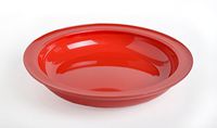 Providence Spillproof Co. Inner Lip Dish with Rim 9 Diameter - Red by Providence Spillproof