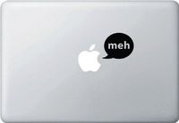 Yadda-Yadda Design Co. Speech Bubble - Meh - Graphic Vinyl Decal Sticker