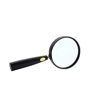 ZH Handheld Magnifying Glass 10 Times - 20 Times High-Definition High-Power Optical Lens Reading Reading