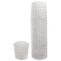 WNA Classicware Tumblers, 9 oz, Plastic, Clear, Rocks Glass, 16/Bag, 15 Bag/Carton