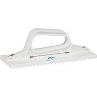 Vikan 55105 Hand-Held Scrub Pad Holder, 9" L x 3-45/64" W Polypropylene, White