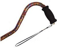 Offset Adjustable Aluminum Cane Hypalon Grip Handle, Paisley