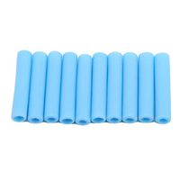 GloryMM 12PCS Heat Resistance Silicone Straw Tips Multicolored Food Grade Straws Tips Covers Fit for 6mm 8mm 12mm Wide Stainless Steel Straws,Blue,Big