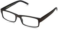 Foster Grant Men's Aiden Rectangular Reading Glasses, Brown, 58.5 mm, +1.50