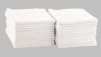 DRI Professional Extra-Thick Microfiber Cleaning Cloth 24 Pack White (16IN x 16IN, 300GSM, Commercial Grade All-Purpose Microfiber Highly Absorbent, LINT-Free, Streak-Free Cleaning Towels)