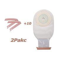 Disposable Stoma Drainable Bags with Clip, One-Piece System Ostomy Colostomy Pouch, Ostomy Supplies for Illeostomy Stoma Care and Colon Surgery,20pcs