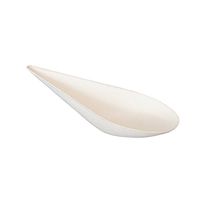 Perfectware Tear Drop 4-50 Compostable 4" White Bagasse Tear Drop Tasting Spoons (Pack of 50ct), 2" Height, 2" Width, 4" Length (Pack of 50)