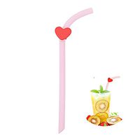 Reusable Silicone Straws Collapsible Portable Drinking Straws 30 & 20 oz Tumbler Compatible for Travel,Party and Home,with Cleaning Brushes BPA Free, Eco Friendly（Quarlz Pink）
