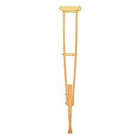 Crutches Solid Wood 7 Levels Height Adjustable 3 Levels Adjustable Handle Underarm Crutch Accessories Post Injury Or Surgery Support for Men and Women Walking Assisstant,1