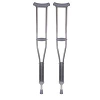 Kaliove Underarm Crutches Stainless Steel, Non-Slip Thickening Retractable Adjustable Double Crutches, Shock-Absorbing Spring for Elderly People,M