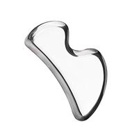 Medical Stainless Steel Gua Sha Massage Tools- Soft Tissue Mobilization Tool- for Back, Leg, Arm, Neck, Shoulder and Whole Body Acupoints (Shape-B)