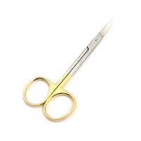 Precise Canada: Scissors 4.5 inch Curved Gold Plated Handle Dental Gum Scissors
