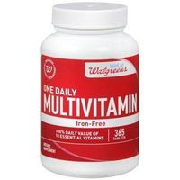 Walgreens One Daily Multivitamin without Iron, Tablets, 365 ea