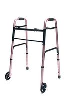 Lumex ColorSelect Adult Walker with 5" Wheels, Pink, 716270PK-2 (Pack of 2)