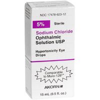 SODIUM CHL OPTH SOL 5% 15ML AKORN INCORPORATED