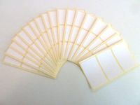 Minilabel Pack Of 54 , 54X32mm Rectangle , White Paper Labels , Permanent Adhesive Stickers Plain Multi Purpose Sticky Labels