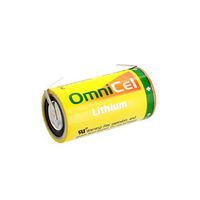 2x OmniCel ER26500HD 3.6V 6.5Ah Size C Lithium Battery with Tabs For Tracking Devices for Hunting Dogs, Carbon Monoxide Detectors, Intrusion Sensors, Invisible Fencing,Smart Utility Metering