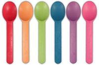 Biodegradable Colored Yogurt Spoons (1000 Pcs/Case) (Green)