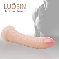 7.2 Inch Realistic Peniis with Powerful Suction Cups and Lifelike Textures Flexible Adult Toy for Women and Men