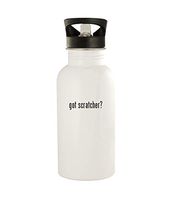 got scratcher? - 20oz Stainless Steel Water Bottle, White