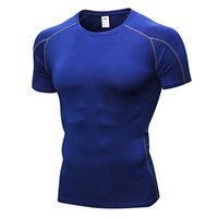 Photno Men Sport T Shirts Short Sleeve Athletic Running Top Workout Gym Tees Navy