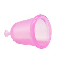 RONSHIN Women Outdoor Silicone Menstrual Cup, Feminine Alternative Protection to Cloth Sanitary Napkins Pink S