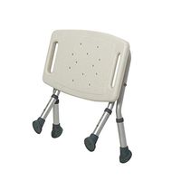 Shower Chair Foldable Bath Stool Home Anti-Skid Height Adjustable (Color : White)