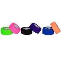 3M Coban Self- Adherent Wrap, 1"x 5yds, Five rolls of each: bright green, bright orange, bright pink, purple, blue, black